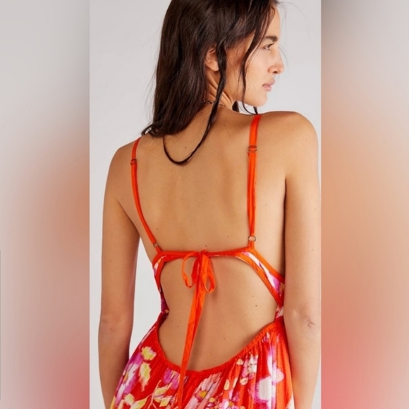 Free People Wisteria Maxi Dress in Pop Combo Size XS - Picture 3 of 6